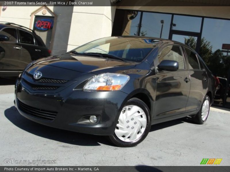 Flint Mica / Dark Charcoal 2007 Toyota Yaris Sedan
