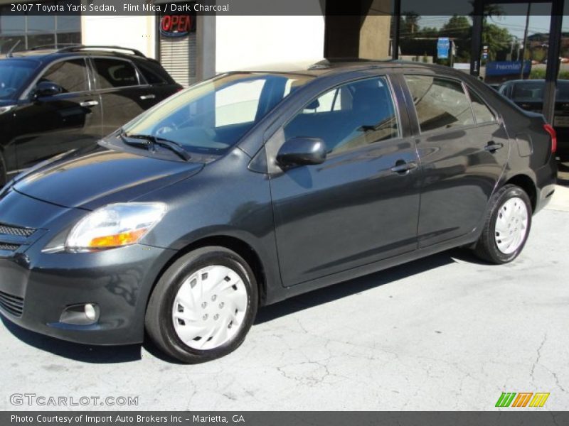 Flint Mica / Dark Charcoal 2007 Toyota Yaris Sedan