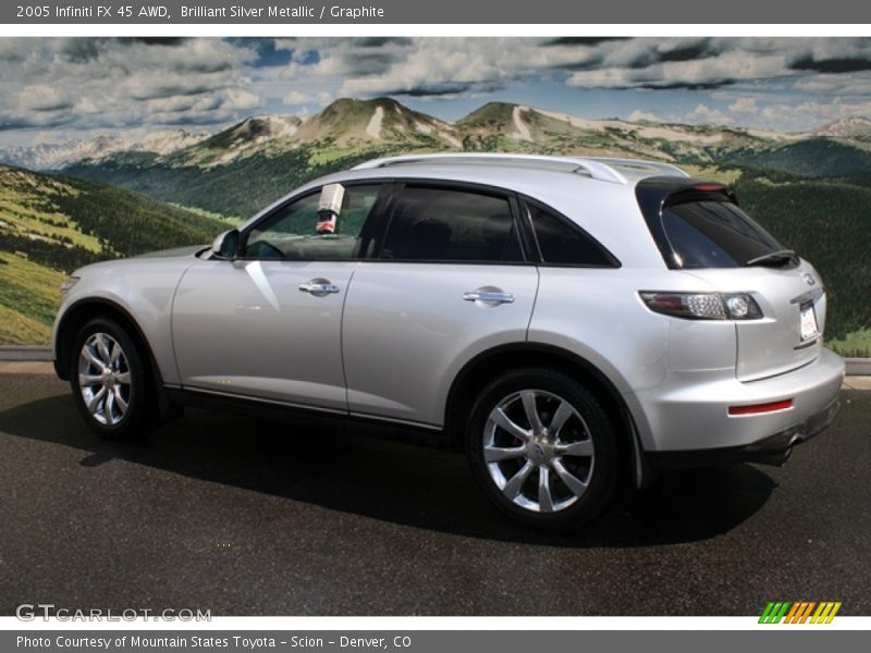 Brilliant Silver Metallic / Graphite 2005 Infiniti FX 45 AWD