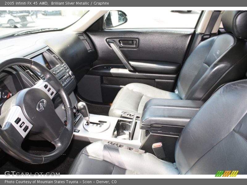 Brilliant Silver Metallic / Graphite 2005 Infiniti FX 45 AWD
