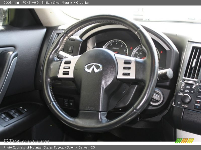 Brilliant Silver Metallic / Graphite 2005 Infiniti FX 45 AWD