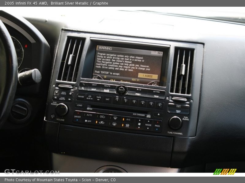Brilliant Silver Metallic / Graphite 2005 Infiniti FX 45 AWD