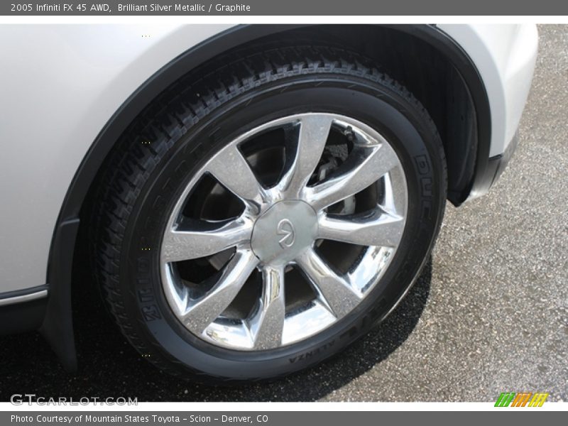 Brilliant Silver Metallic / Graphite 2005 Infiniti FX 45 AWD