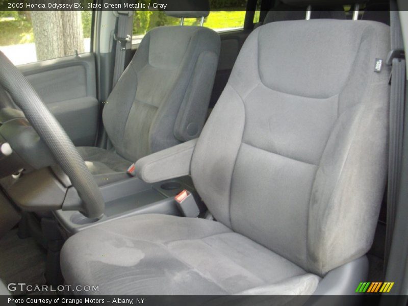 Slate Green Metallic / Gray 2005 Honda Odyssey EX