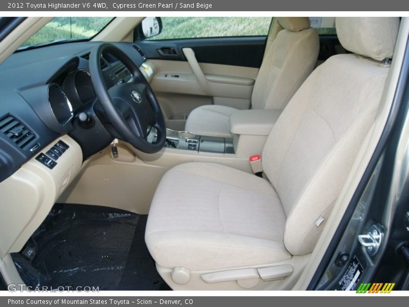  2012 Highlander V6 4WD Sand Beige Interior