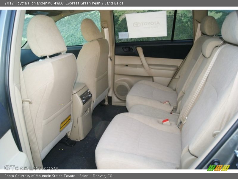  2012 Highlander V6 4WD Sand Beige Interior