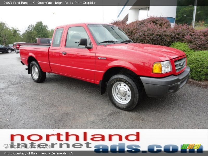 Bright Red / Dark Graphite 2003 Ford Ranger XL SuperCab