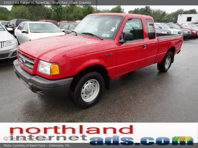 Bright Red / Dark Graphite 2003 Ford Ranger XL SuperCab