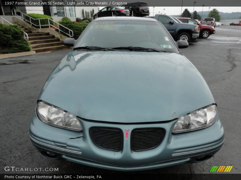 Light Jade Gray Metallic / Graphite 1997 Pontiac Grand Am SE Sedan