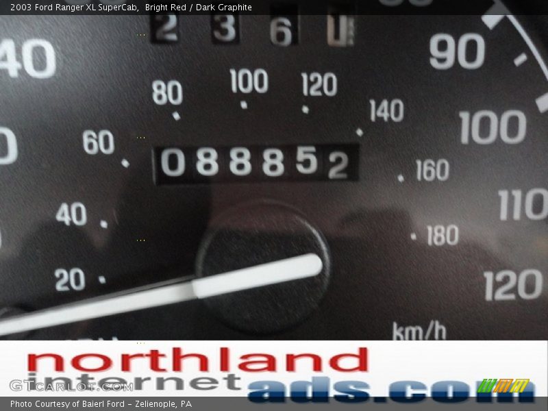 Bright Red / Dark Graphite 2003 Ford Ranger XL SuperCab