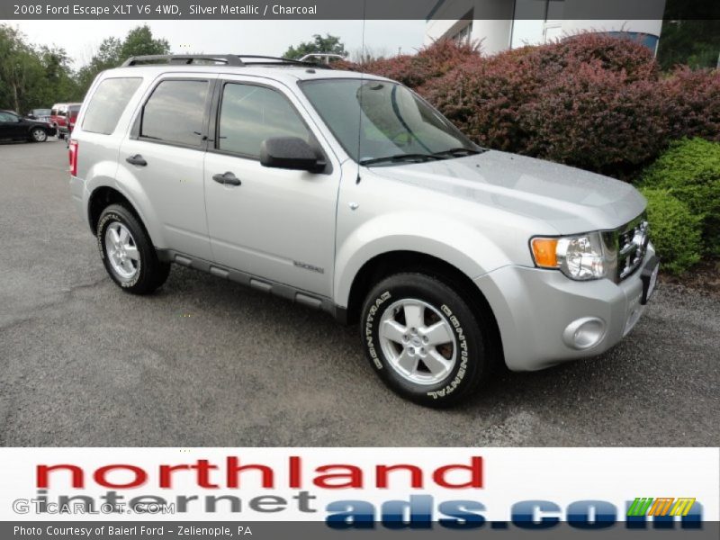 Silver Metallic / Charcoal 2008 Ford Escape XLT V6 4WD