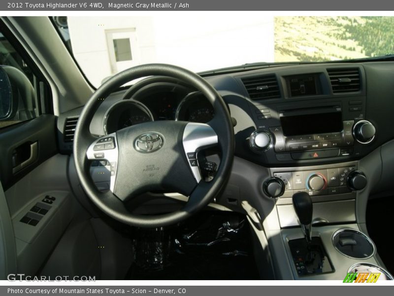 Magnetic Gray Metallic / Ash 2012 Toyota Highlander V6 4WD
