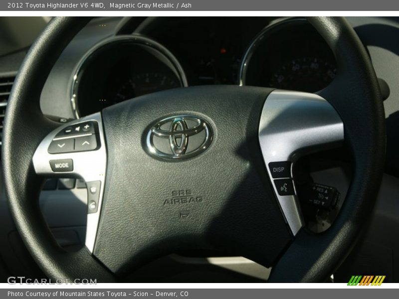 Magnetic Gray Metallic / Ash 2012 Toyota Highlander V6 4WD