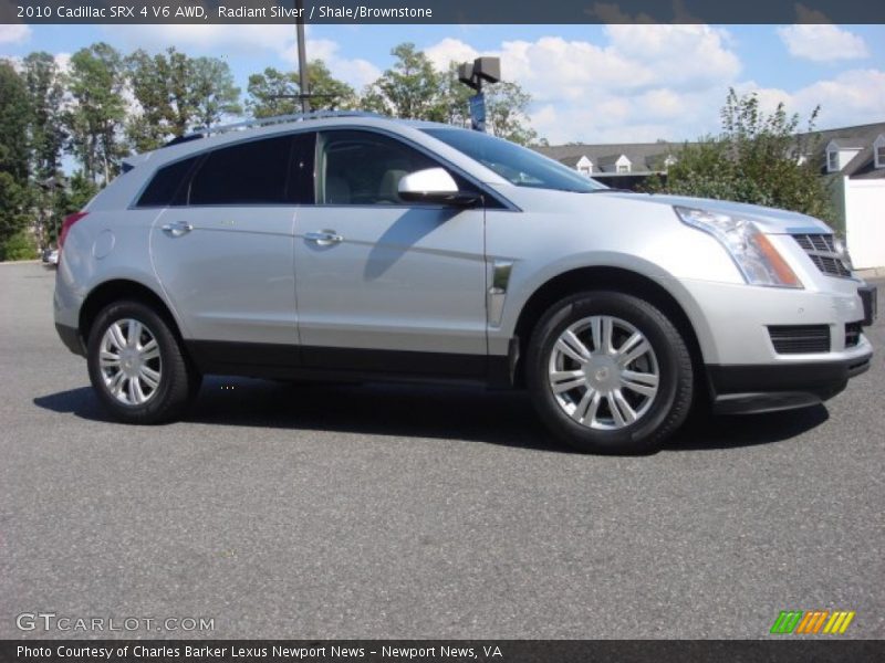 Radiant Silver / Shale/Brownstone 2010 Cadillac SRX 4 V6 AWD