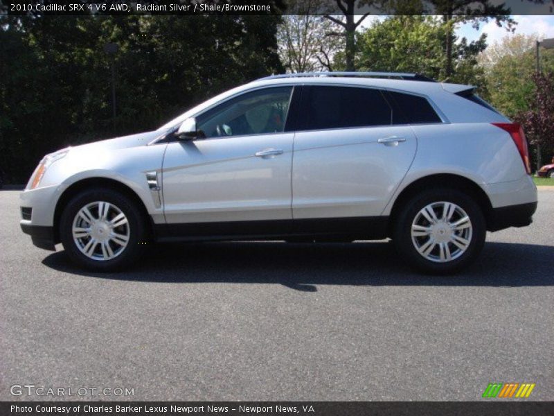 Radiant Silver / Shale/Brownstone 2010 Cadillac SRX 4 V6 AWD