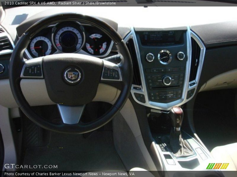 Radiant Silver / Shale/Brownstone 2010 Cadillac SRX 4 V6 AWD