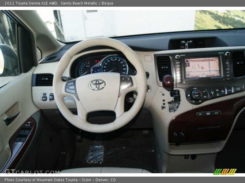 Sandy Beach Metallic / Bisque 2011 Toyota Sienna XLE AWD