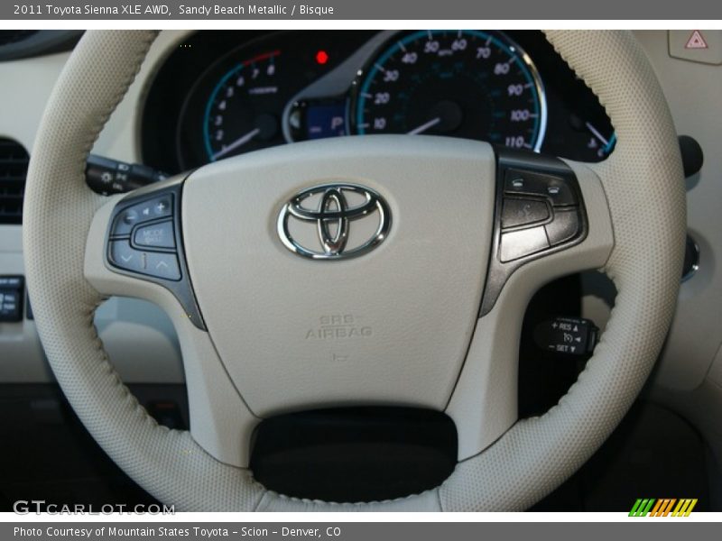 Sandy Beach Metallic / Bisque 2011 Toyota Sienna XLE AWD