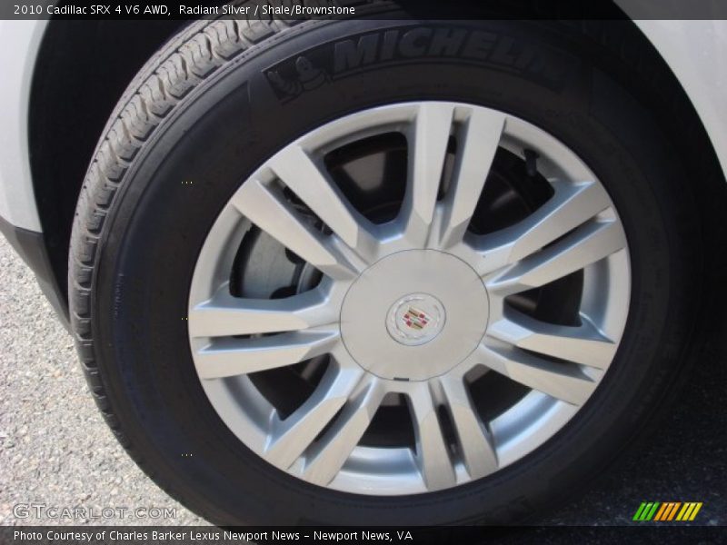 Radiant Silver / Shale/Brownstone 2010 Cadillac SRX 4 V6 AWD
