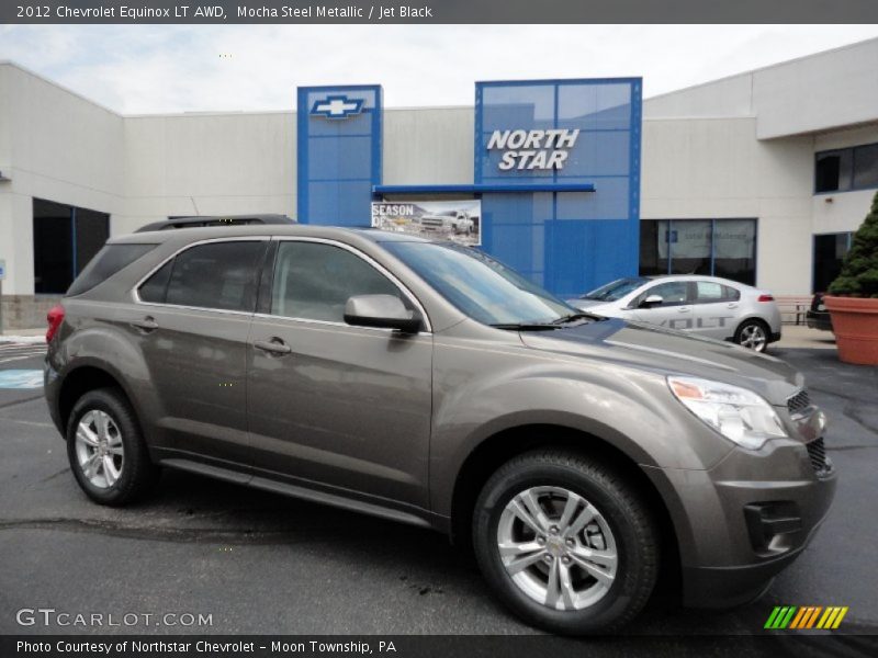 Mocha Steel Metallic / Jet Black 2012 Chevrolet Equinox LT AWD