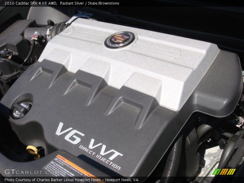 Radiant Silver / Shale/Brownstone 2010 Cadillac SRX 4 V6 AWD
