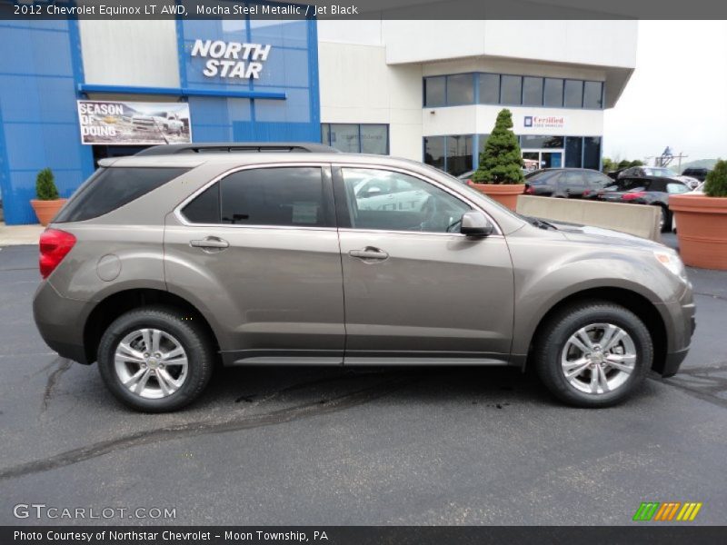 Mocha Steel Metallic / Jet Black 2012 Chevrolet Equinox LT AWD
