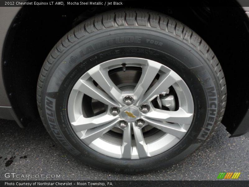Mocha Steel Metallic / Jet Black 2012 Chevrolet Equinox LT AWD