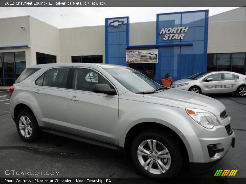 Silver Ice Metallic / Jet Black 2012 Chevrolet Equinox LS
