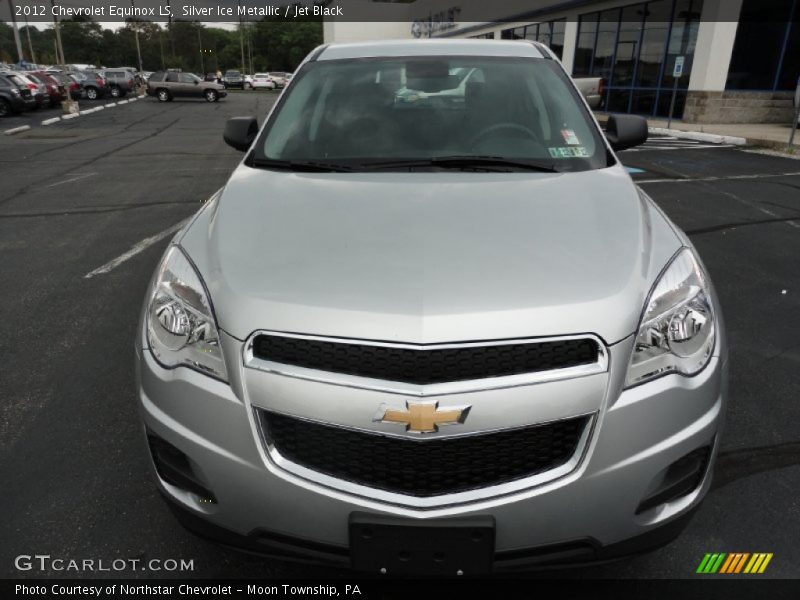 Silver Ice Metallic / Jet Black 2012 Chevrolet Equinox LS