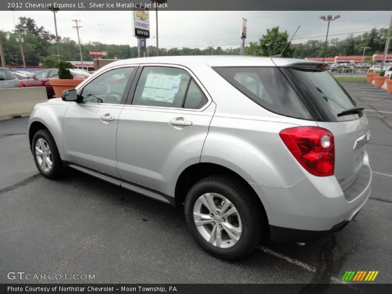 Silver Ice Metallic / Jet Black 2012 Chevrolet Equinox LS
