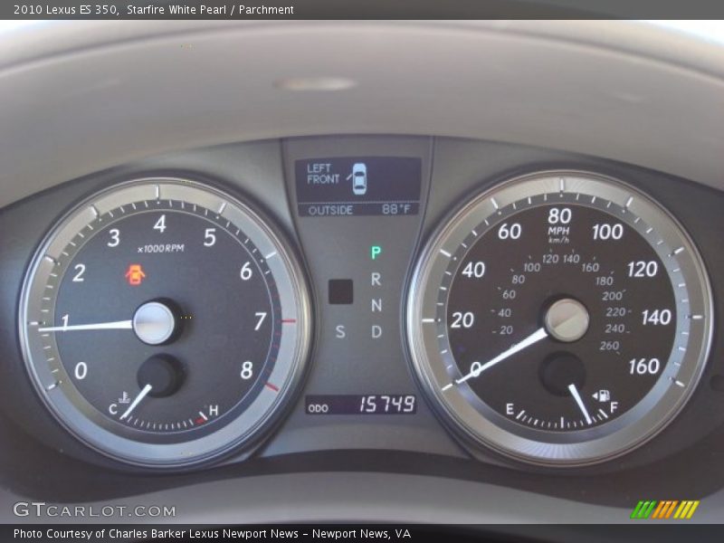 Starfire White Pearl / Parchment 2010 Lexus ES 350