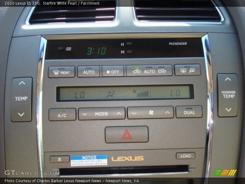 Starfire White Pearl / Parchment 2010 Lexus ES 350