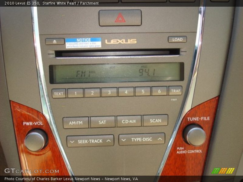 Starfire White Pearl / Parchment 2010 Lexus ES 350