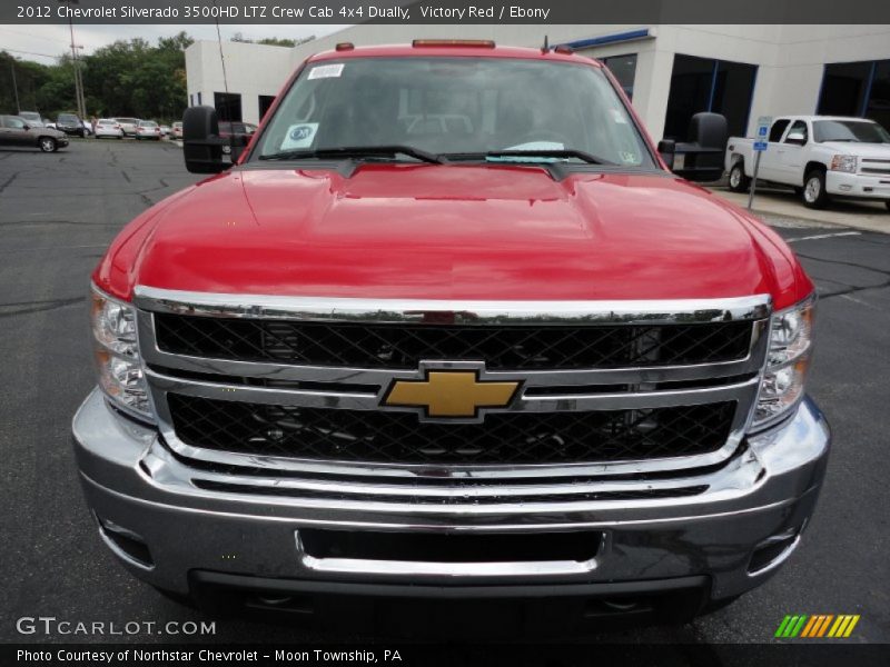 Victory Red / Ebony 2012 Chevrolet Silverado 3500HD LTZ Crew Cab 4x4 Dually