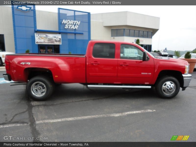 Victory Red / Ebony 2012 Chevrolet Silverado 3500HD LTZ Crew Cab 4x4 Dually