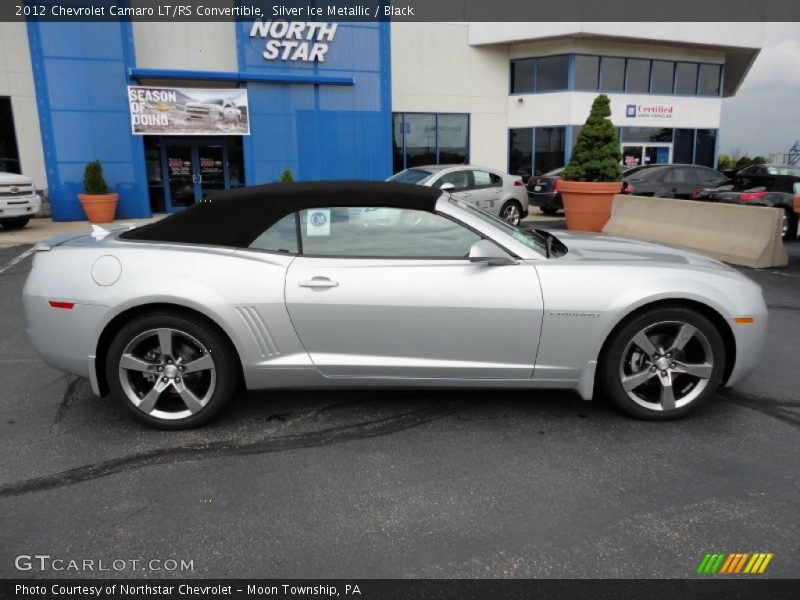 Silver Ice Metallic / Black 2012 Chevrolet Camaro LT/RS Convertible