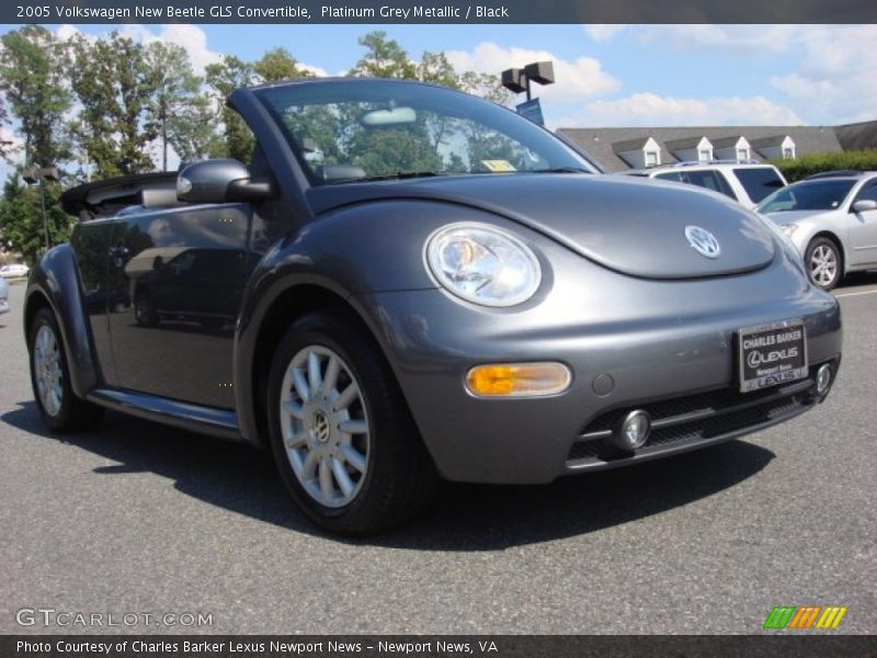 Platinum Grey Metallic / Black 2005 Volkswagen New Beetle GLS Convertible