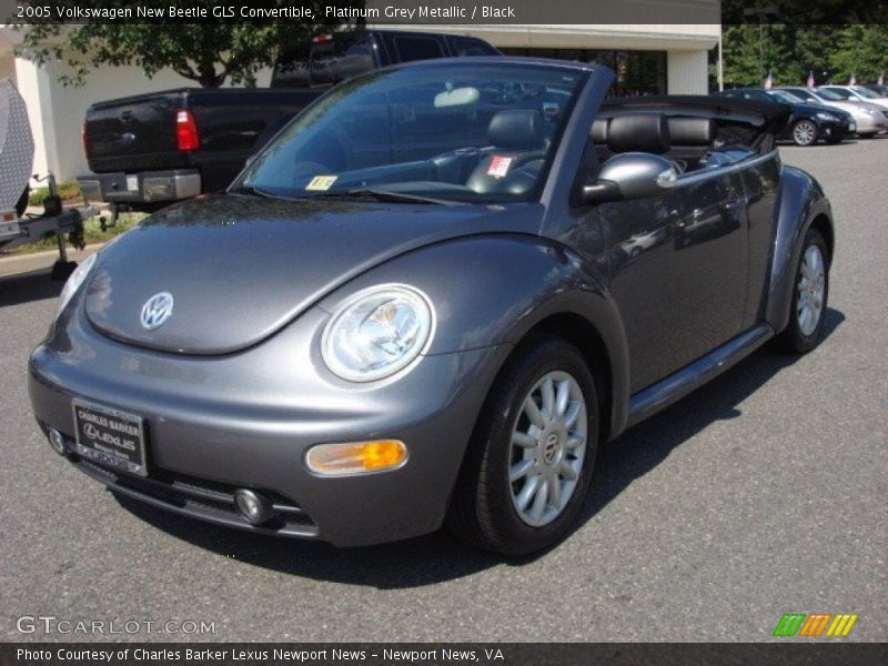 Platinum Grey Metallic / Black 2005 Volkswagen New Beetle GLS Convertible