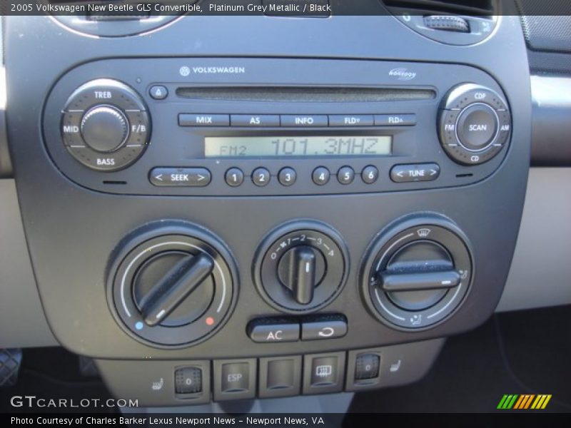 Platinum Grey Metallic / Black 2005 Volkswagen New Beetle GLS Convertible