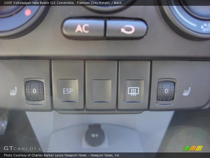 Platinum Grey Metallic / Black 2005 Volkswagen New Beetle GLS Convertible