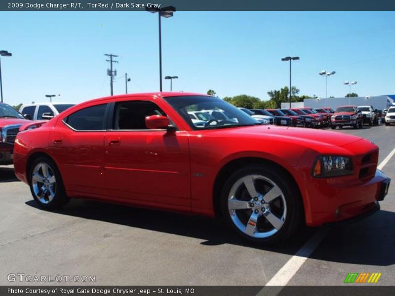 TorRed / Dark Slate Gray 2009 Dodge Charger R/T