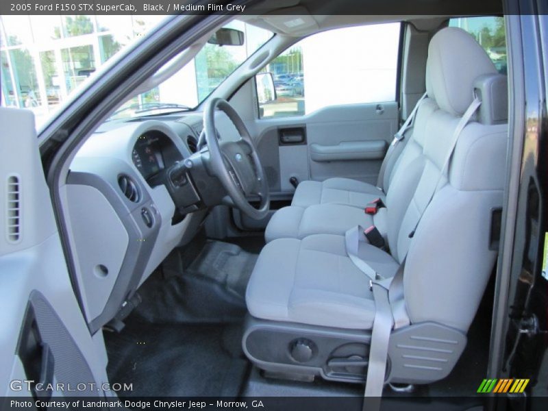 Black / Medium Flint Grey 2005 Ford F150 STX SuperCab