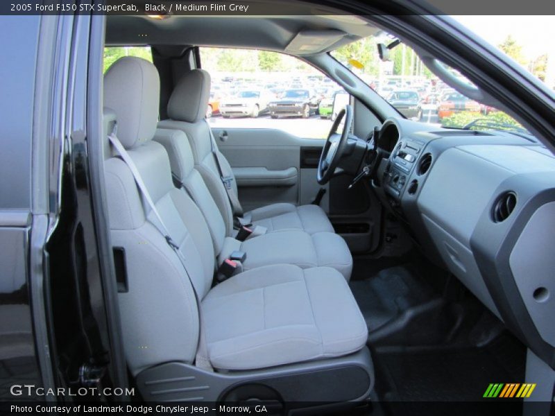Black / Medium Flint Grey 2005 Ford F150 STX SuperCab