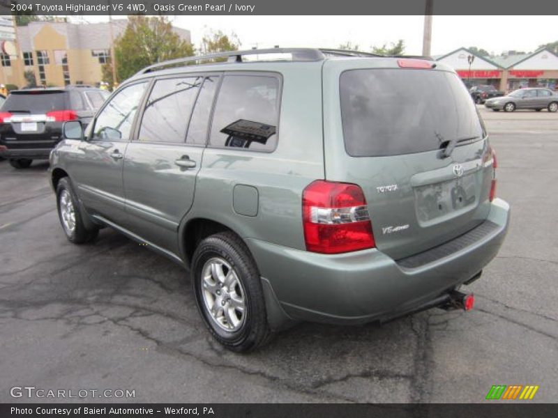 Oasis Green Pearl / Ivory 2004 Toyota Highlander V6 4WD