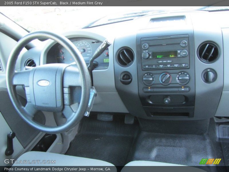 Black / Medium Flint Grey 2005 Ford F150 STX SuperCab