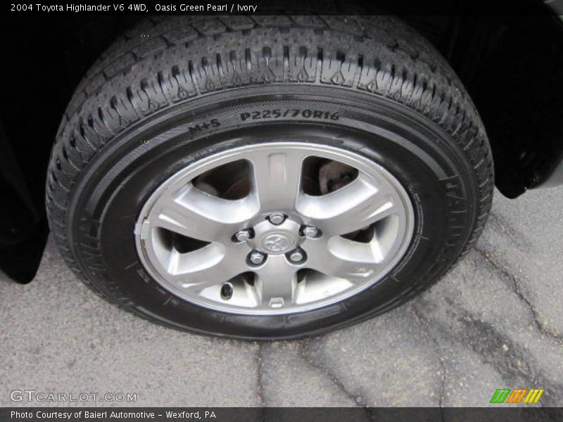 Oasis Green Pearl / Ivory 2004 Toyota Highlander V6 4WD