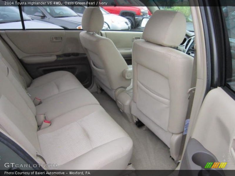 Oasis Green Pearl / Ivory 2004 Toyota Highlander V6 4WD