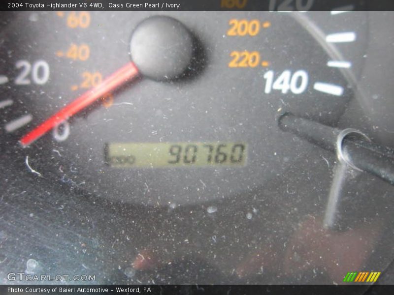 Oasis Green Pearl / Ivory 2004 Toyota Highlander V6 4WD
