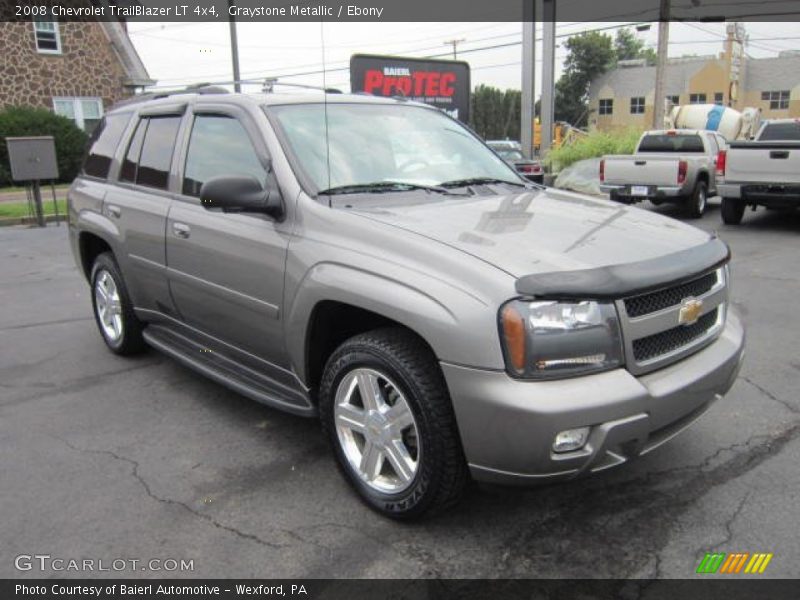 Graystone Metallic / Ebony 2008 Chevrolet TrailBlazer LT 4x4