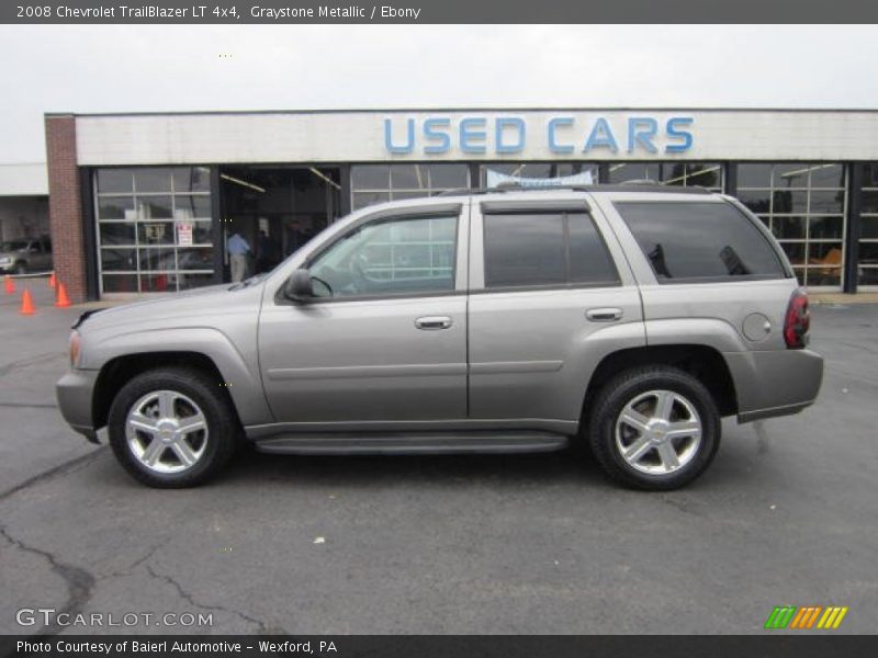 Graystone Metallic / Ebony 2008 Chevrolet TrailBlazer LT 4x4
